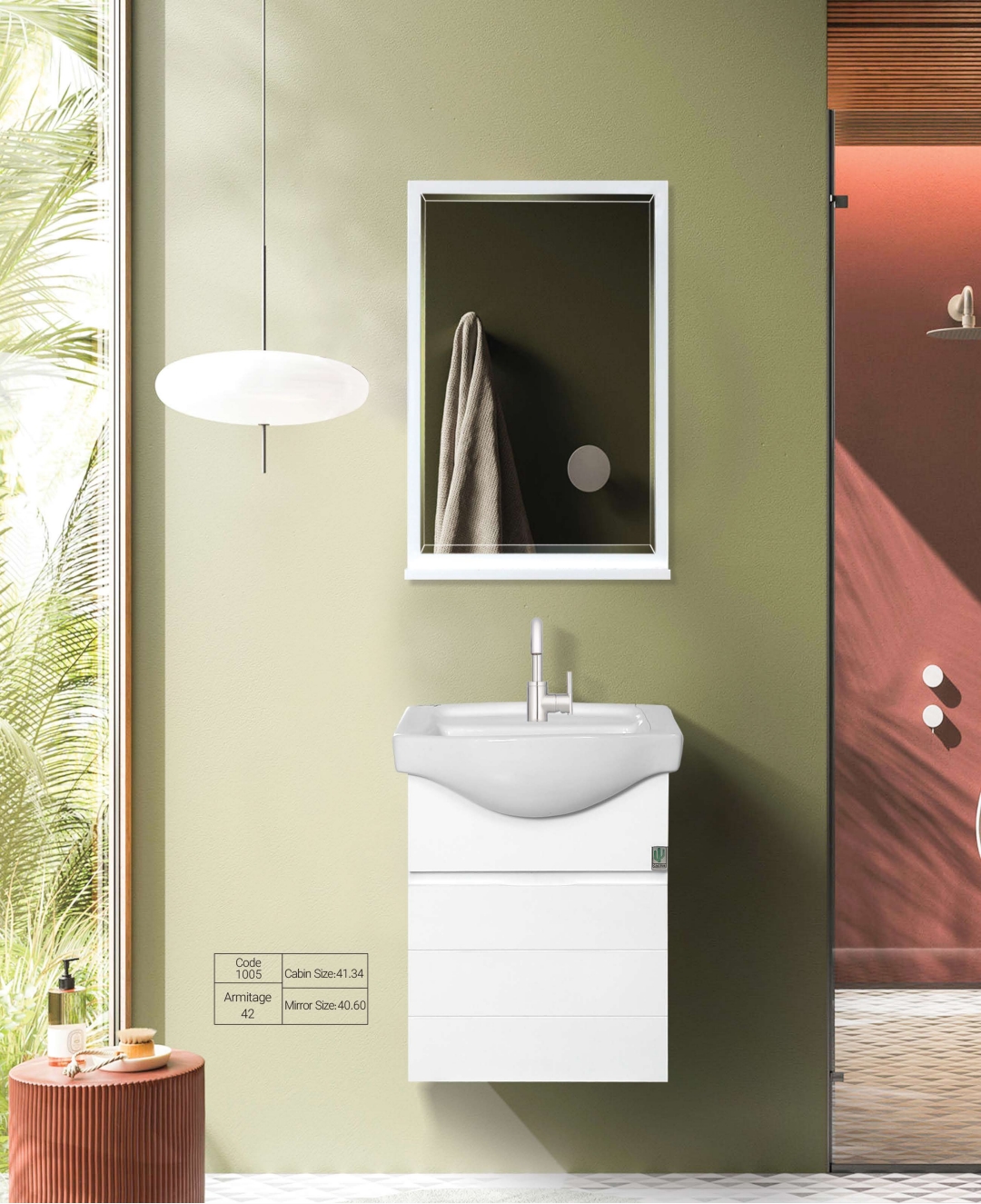 روشویی کابین آرمیتاژ سری کلاسیک کاکتوس - تصویر 2