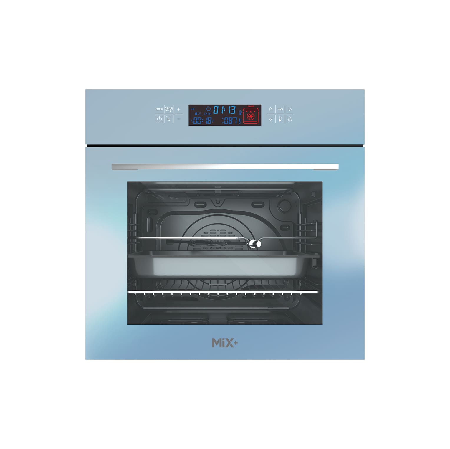 فر برقی شیشه ای توکار میکس پلاس کد E6500 - تصویر 2