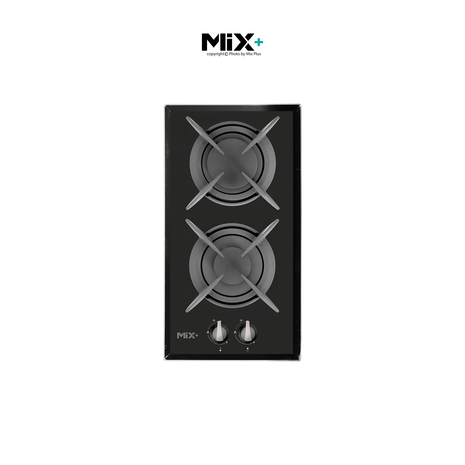 اجاق گاز 2 شعله ایرانی شیشه ای میکس پلاس کد IG 3201 - تصویر 2