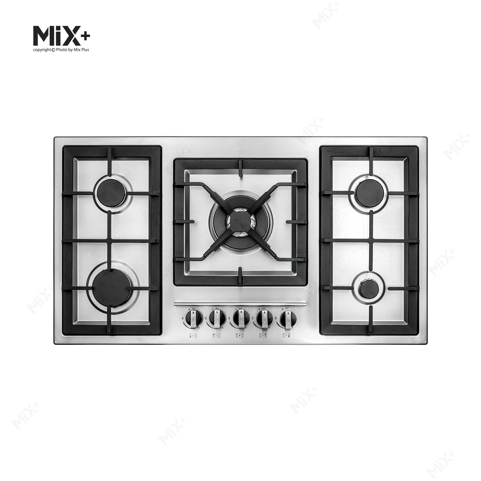اجاق گاز 5 شعله استیل ایرانی میکس پلاس کد IS 9505 - تصویر 2