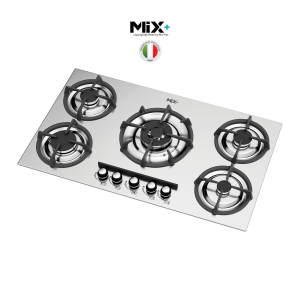 اجاق گاز 5 شلعه ایتالیایی صفحه استیل میکس پلاس کد S506