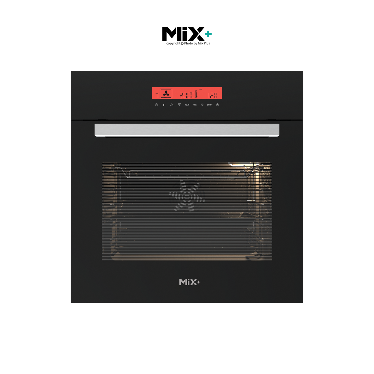 فر برقی شیشه ای توکار میکس پلاس کد E6599 - تصویر 2