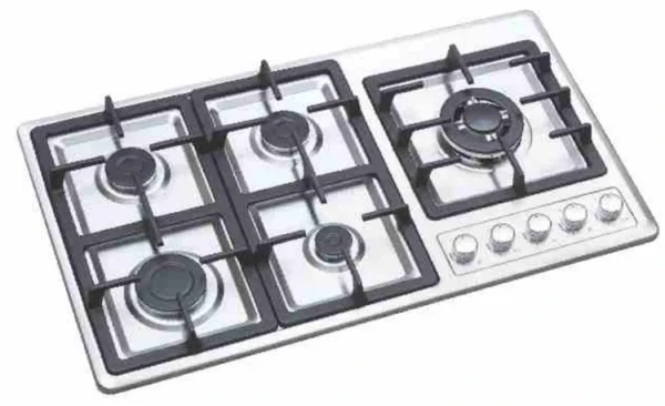 اجاق گاز 5 شعله استیل اودکس کد 702