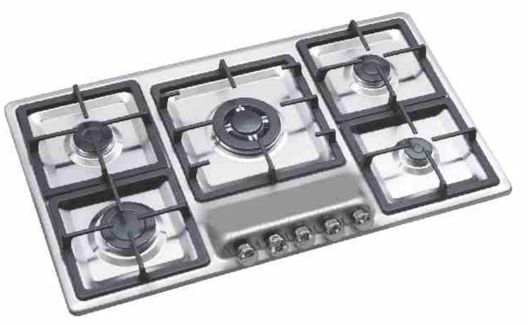 اجاق گاز 5 شعله استیل اودکس کد 703