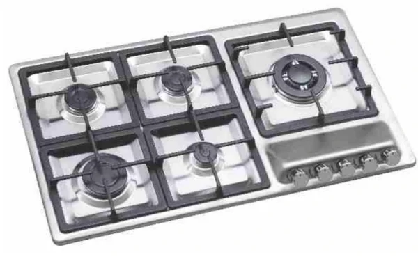 اجاق گاز 5 شعله استیل اودکس کد 704